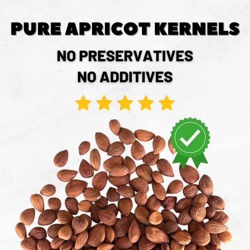 Organic Bitter Apricot Kernels - Non-GMO, Natural, Premium Quality Seeds - 16 oz gallery