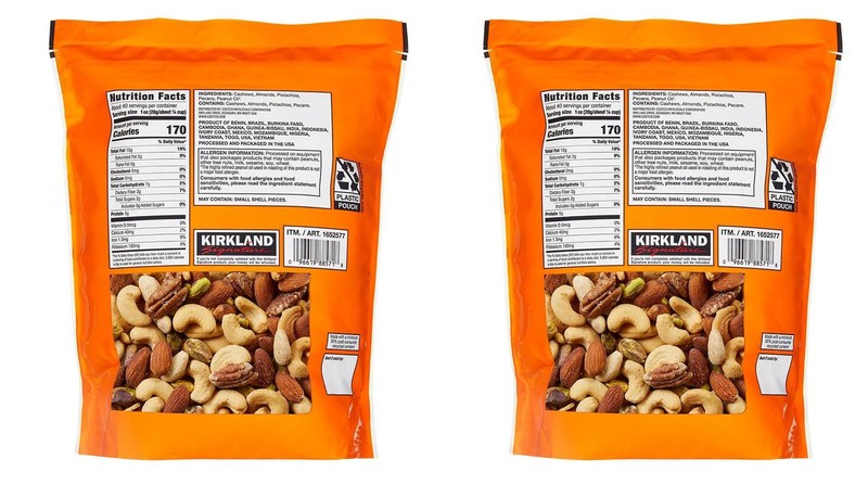 Kirkland Signature Extra Fancy Unsalted Mixed Nuts, 2 Jars (2.5 LB) gallery