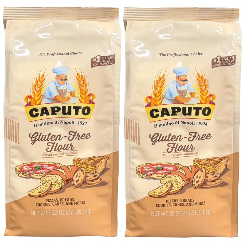 Antico Molino Napoli Pizza Flour, Gluten Free, 2.2 Pound (Pack of 2)