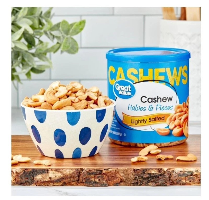 Great Value Lightly Salted Cashew Halves & Pieces, 14 oz New gallery