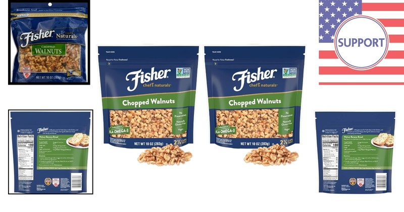 10 oz Chopped Walnuts - California Unsalted Nuts for Baking & Snacking gallery