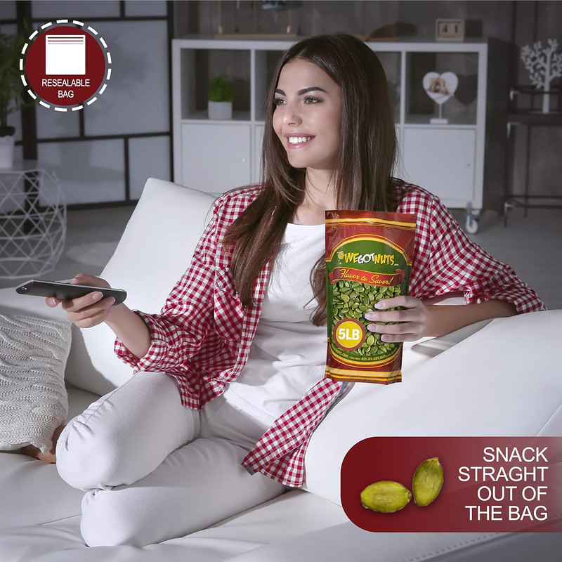 Pumpkin Seeds Healthy Snacks 5Lbs (80Oz) Bag | Raw Pepitas No Preservatives A... gallery