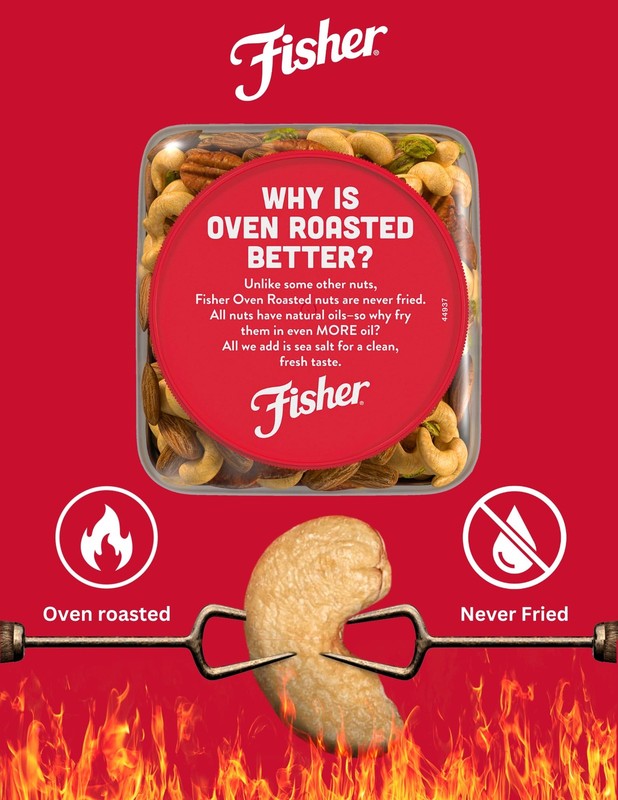 Chef'S Naturals Fisher Oven Roasted Never Fried Deluxe Mixed Nuts 24 Ounces gallery