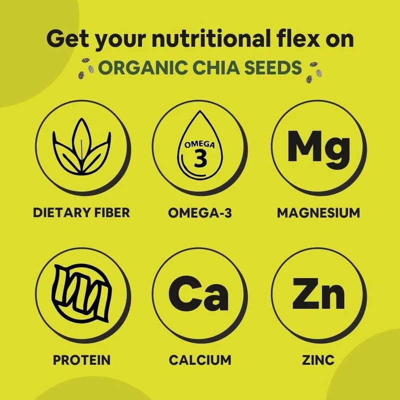 5:15PM Certified Organic Chia Seeds Raw Unroasted Black 200G free shipping w.wid gallery