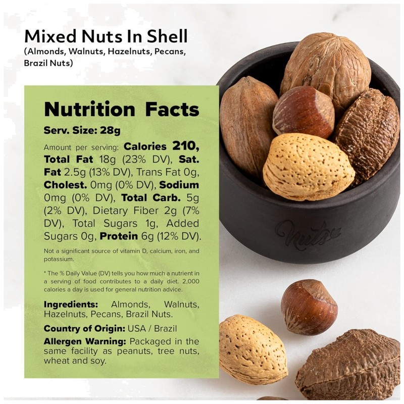 Fresh In Shell Nuts Variety 2 lbs