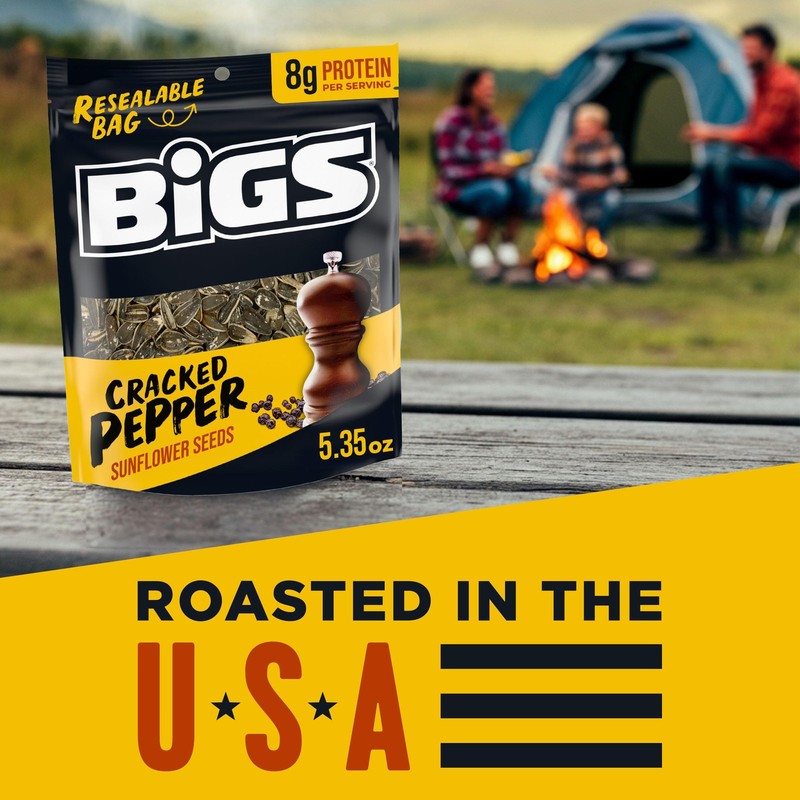 BIGS Sunflower Seeds, Cracked Pepper Flavor, 5.35 oz. gallery