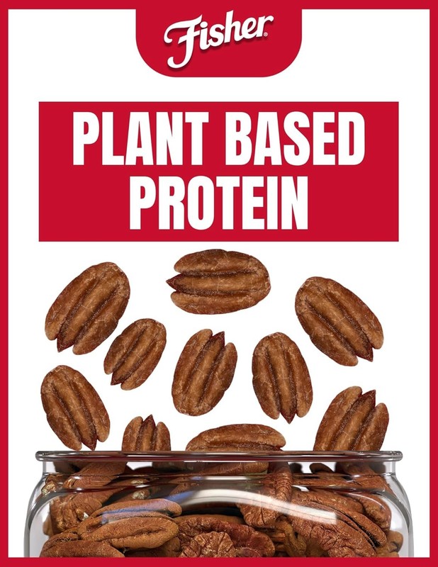 Fisher 17 oz Pecan Canister: Oven Roasted, , Gluten-Free, Healthy Snack gallery