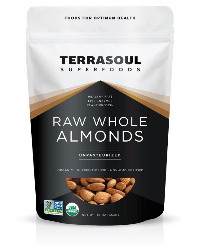 Raw Unpasteurized Organic Almonds (Sproutable), 1 Pound