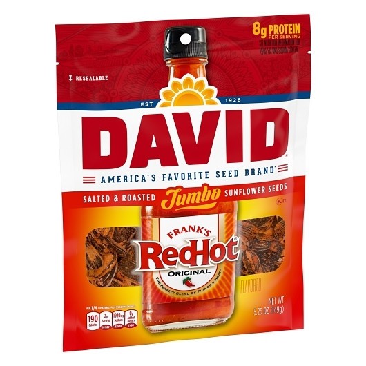 David Frank s Redhot Flavored Jumbo Sunflower Seeds, 5.25 Ounce, 12 Per Case gallery