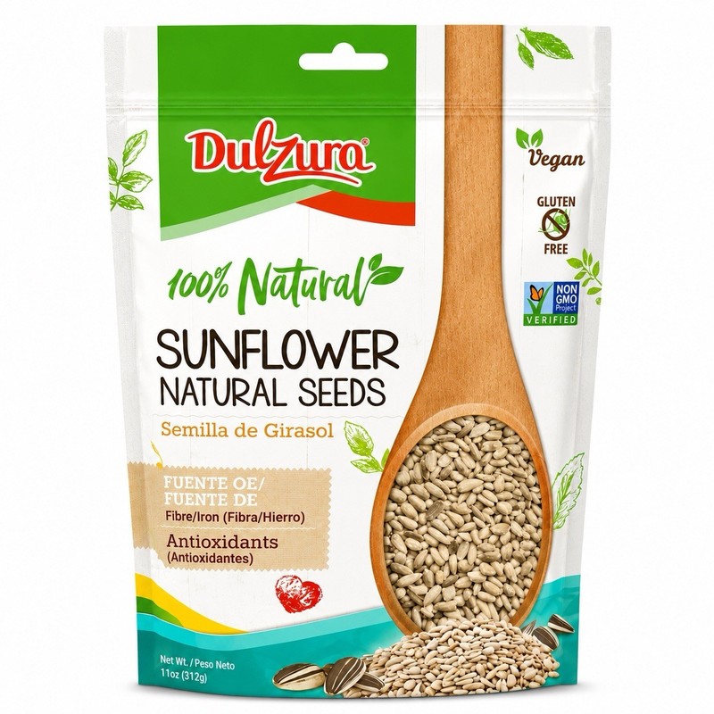 Dulzura 100% Natural Sunflower Seeds Vegan Gluten Free Non-GMO Resealable