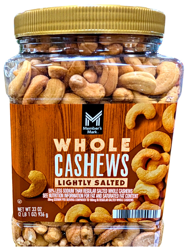 Member's Mark Lightly Salted Whole Cashews 33 Oz EXP 04/2026 gallery