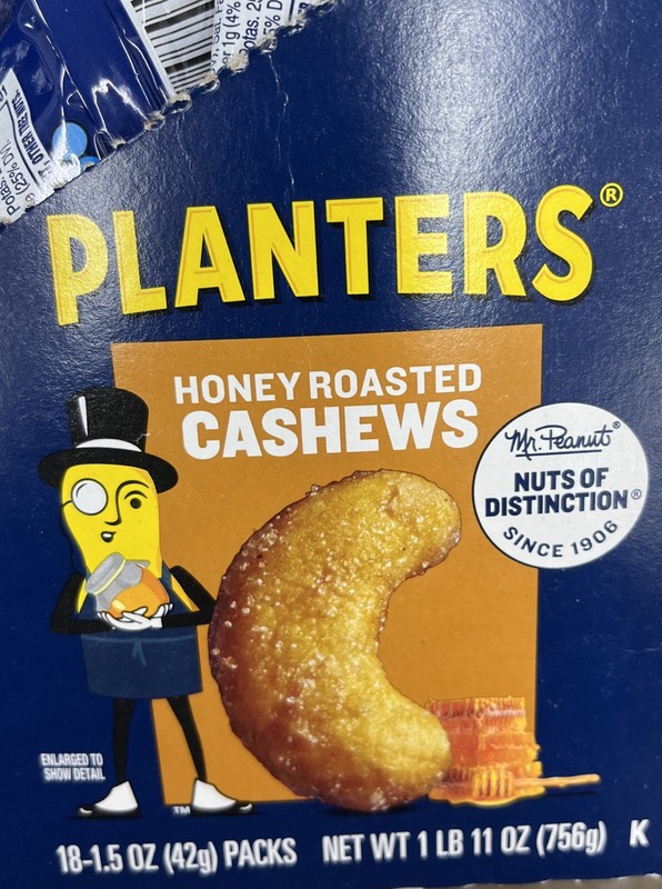 Planter’s Honey Roasted Cashews 18-1.5oz Packs gallery