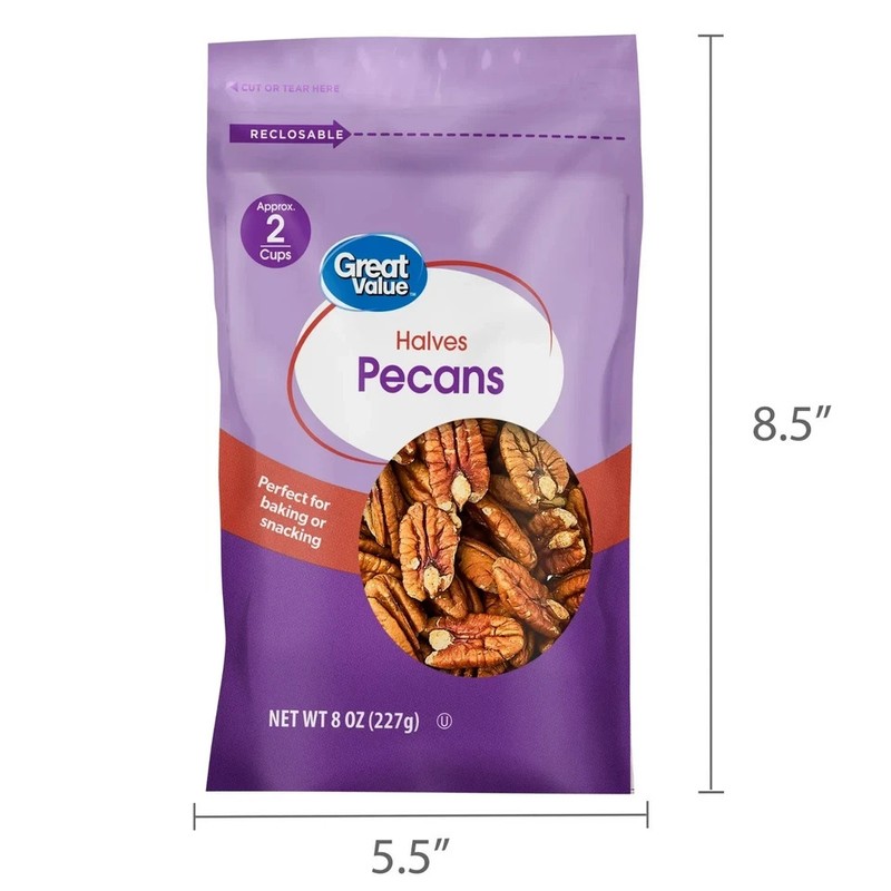 Great Value Pecan Halves 8 oz Fresh Baking Nuts Snack gallery