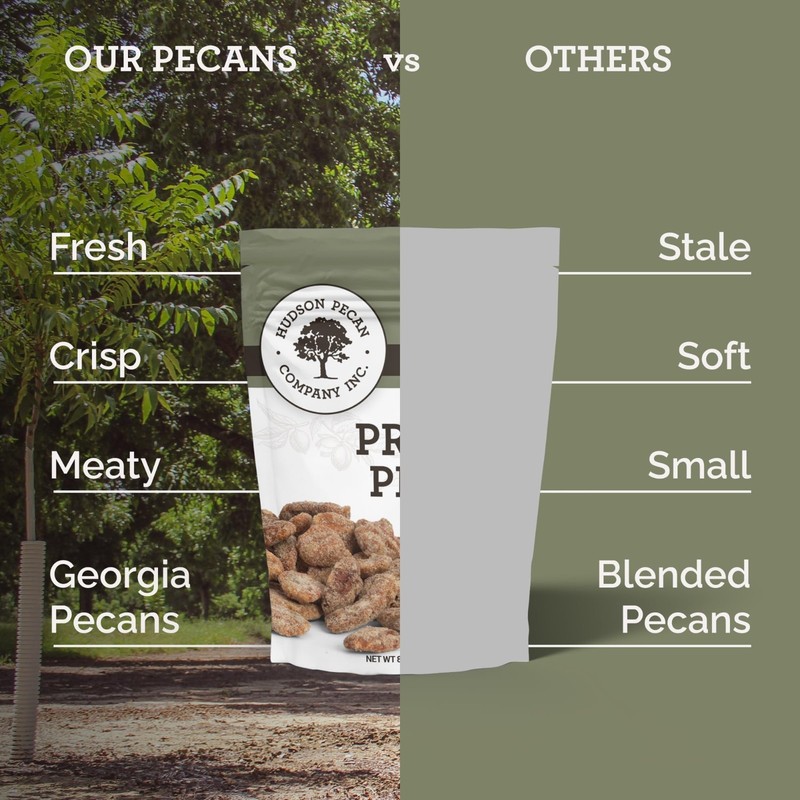 Gourmet Praline Roasted Georgia Pecans | Candied Southern Snack, 8 oz Pouch, 6-P gallery