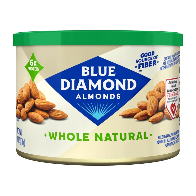 Whole Natural Raw Almonds 6oz Snack Nuts Protein Fiber GMO Free Lunch Holiday