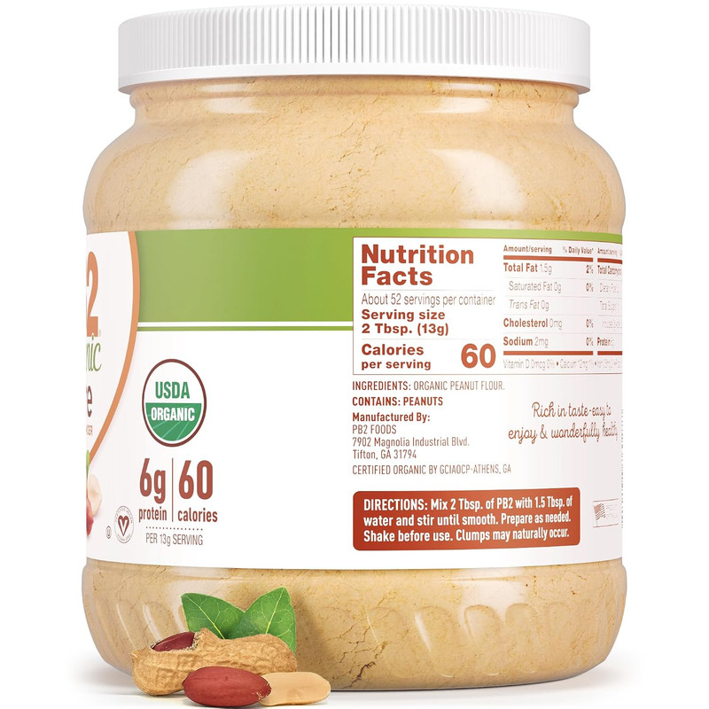 PB2 Pure Organic Powdered Peanut Butter | Pure, USDA Organic Certified, Non-Gmo gallery