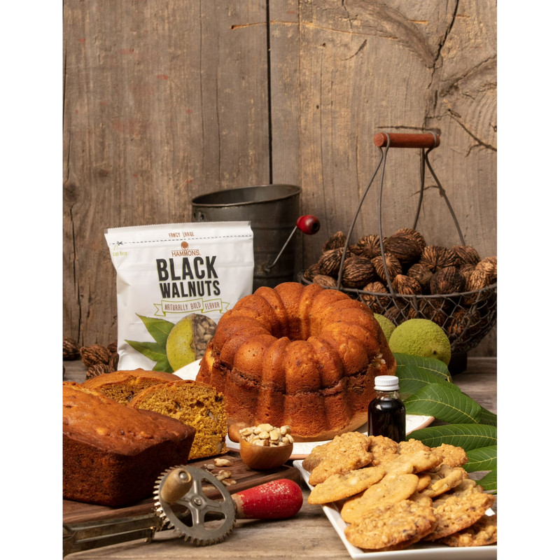 Hammons Hand Harvested Black Walnuts Large Pieces 12 oz. New gallery