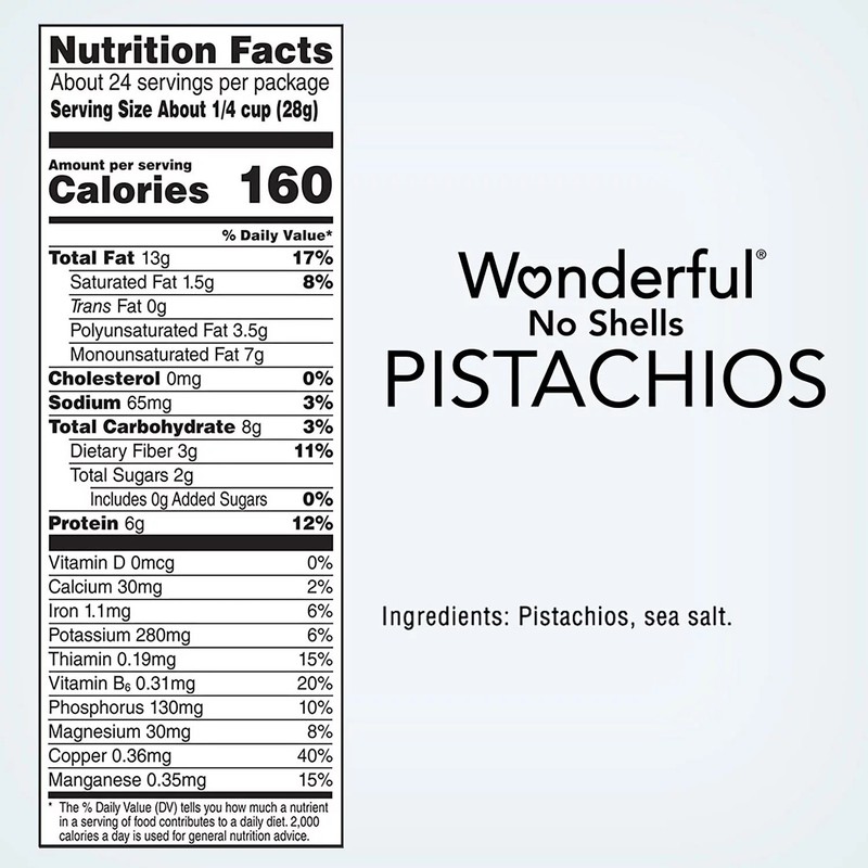 Wonderful Pistachios Roasted and Lightly Salted, No Shells (24 Ounce) gallery