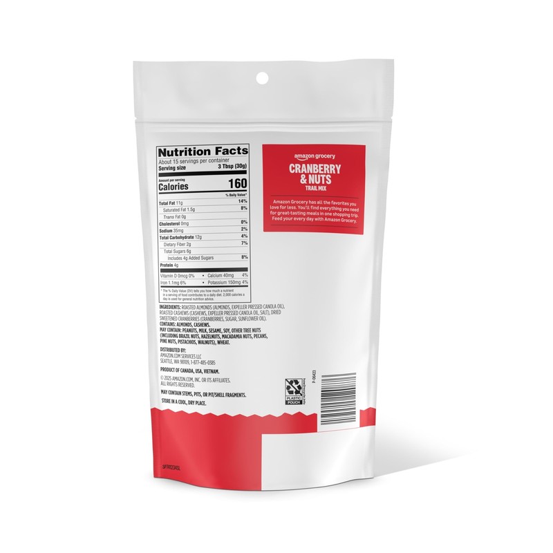 Amazon Grocery, Cranberry & Nuts, Trail Mix, 16 Oz Previously Happy Belly,... gallery