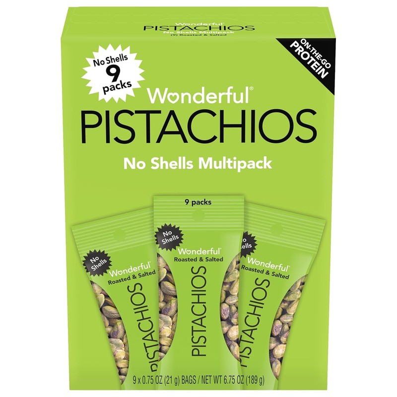 Pistachios No Shells Roasted Salted Nuts Protein Snacks Gluten Free