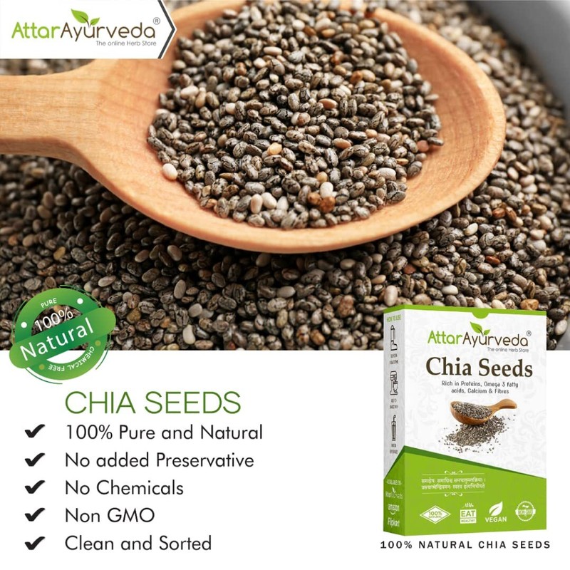 Attar Ayurveda Chia Seeds 250g gallery