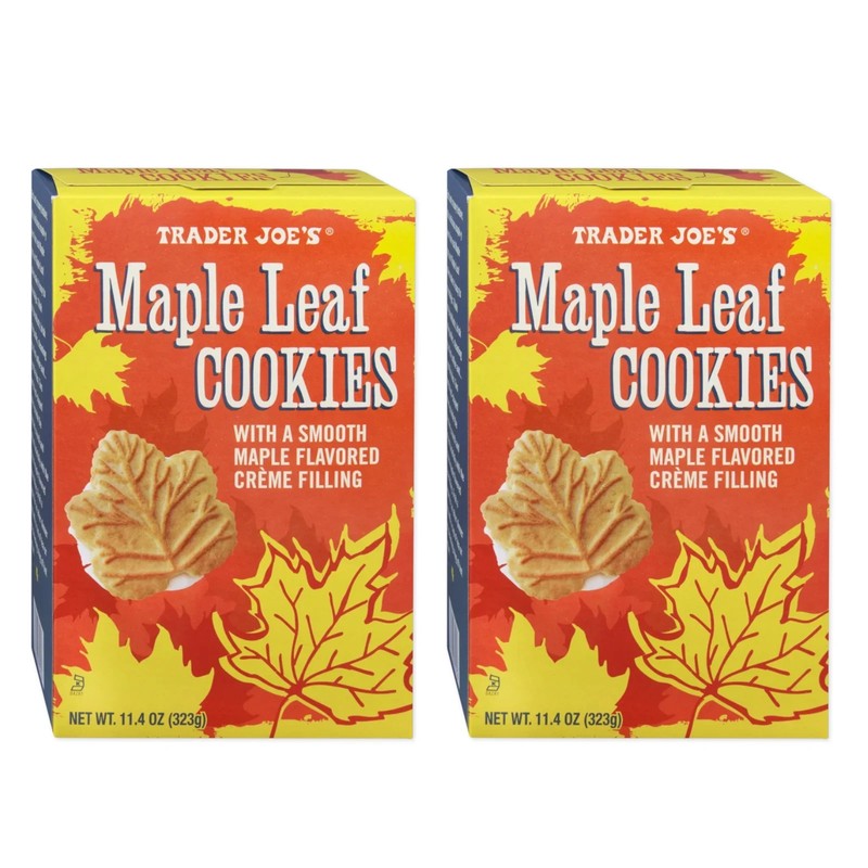 2X Packs Trader Joe’s Maple Leaf Cookies 11.4 oz Each Pack
