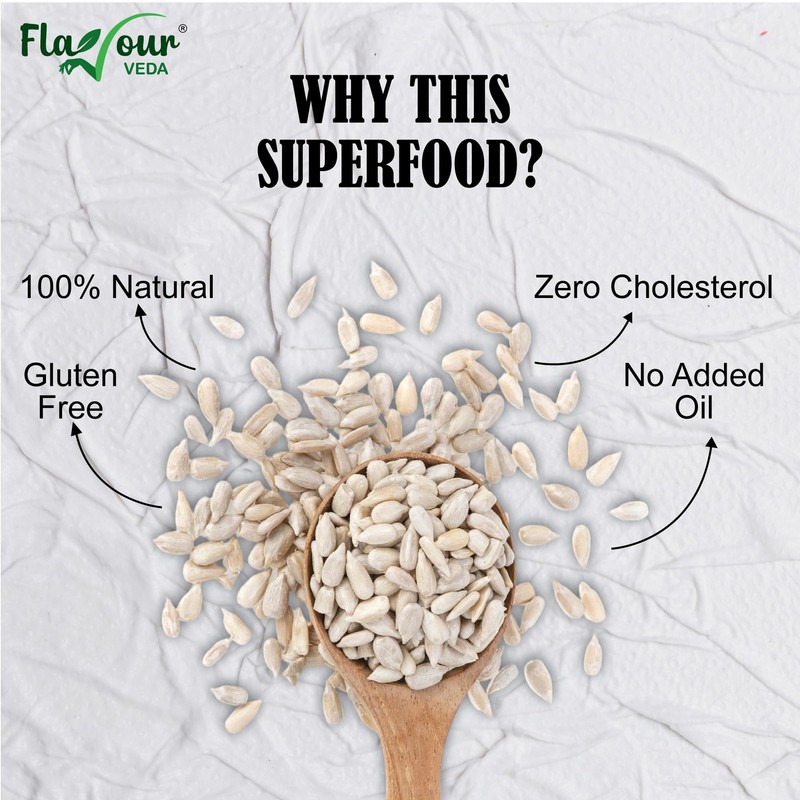 Flavour Veda Pumpkin & Sunflower Seeds 100g x2 | Fibre Rich Raw Superfood Combo gallery