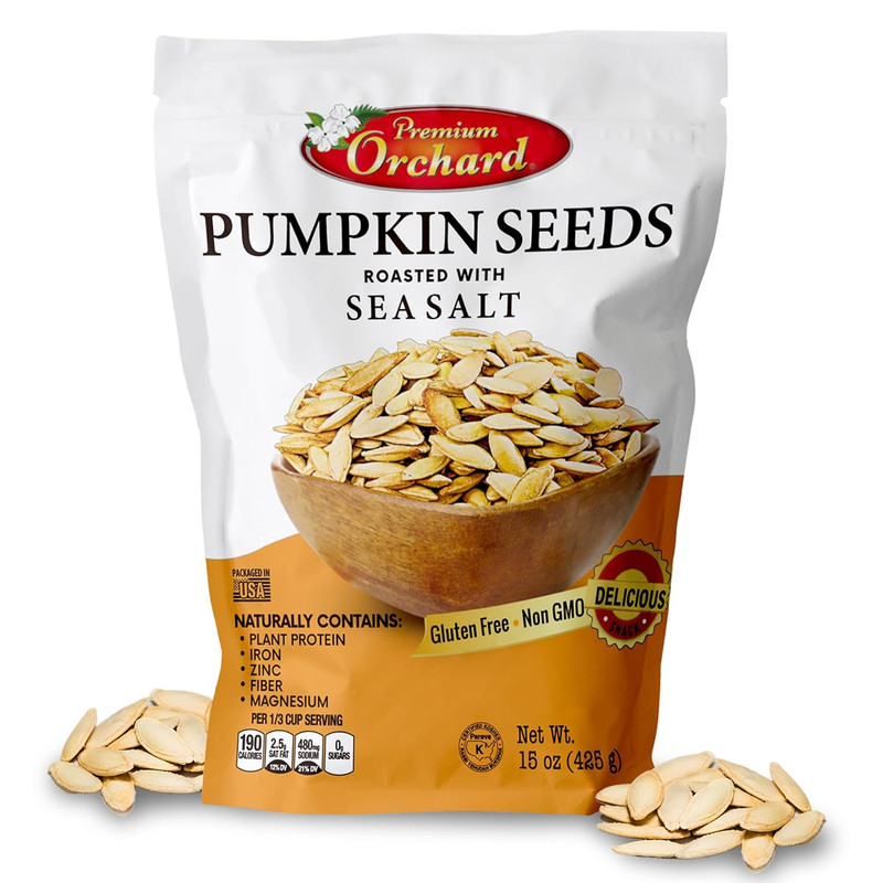 ROASTED PUMPKIN SEEDS to Eat in Shell by Premium Orchards MIXED NUTS - Salted wi gallery