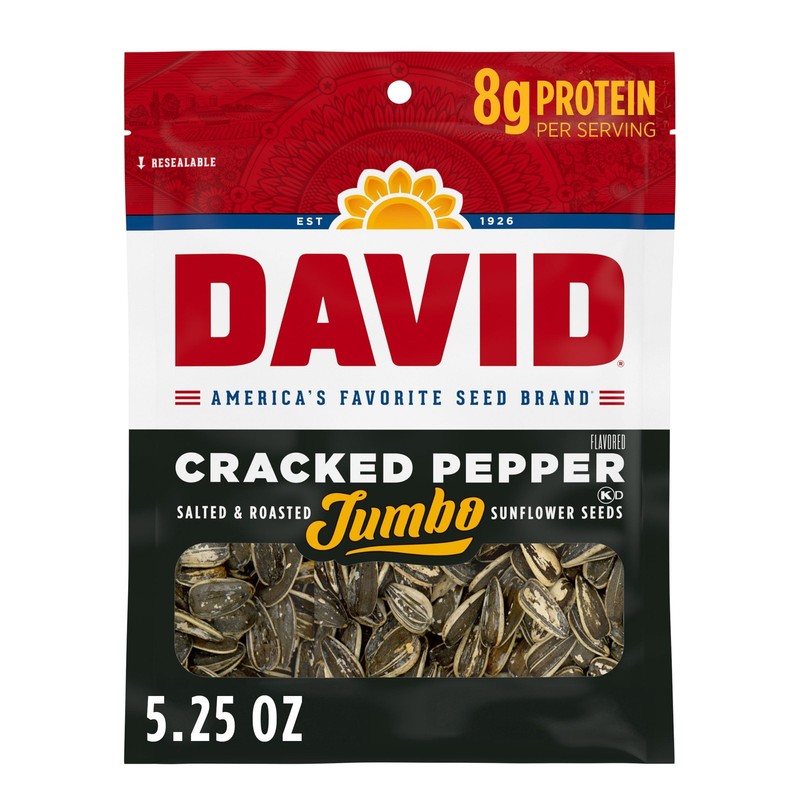 Jumbo Sunflower Seeds, Cracked Pepper Flavor, 5.25 oz.