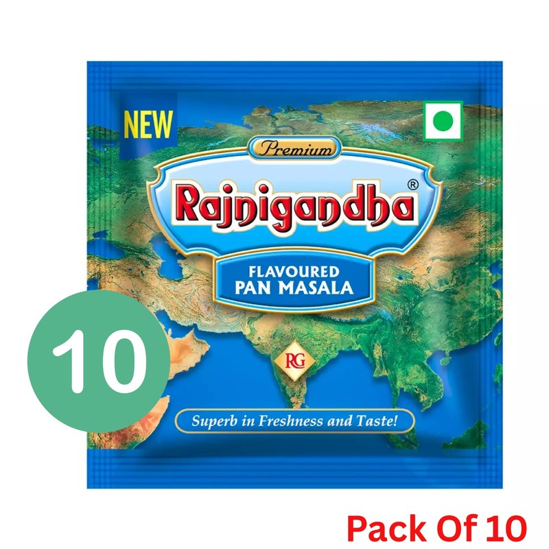 10X Rajnigandha Masala Freshness Flavoured Mouth Freshener Pan Dabba Taste