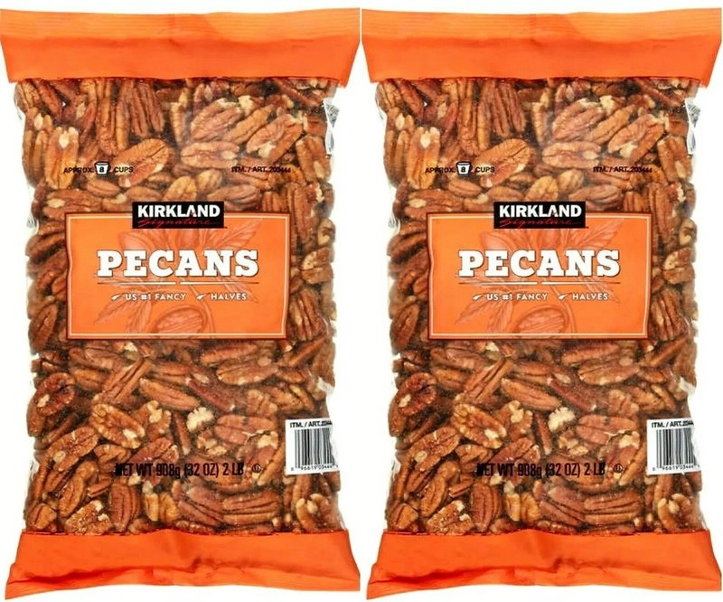 2 PACK – Kirkland Signature Pecan Halves 32 oz