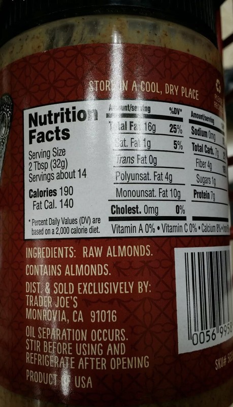 3 Pack Trader Joe's Almond Butter Creamy Raw Unsalted No Salt 16 OZ Each gallery