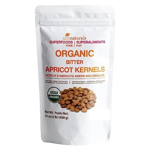Organic Bitter Apricot Kernels 2 LB - Raw, USDA Certified, Healthy Snack, Turkey gallery