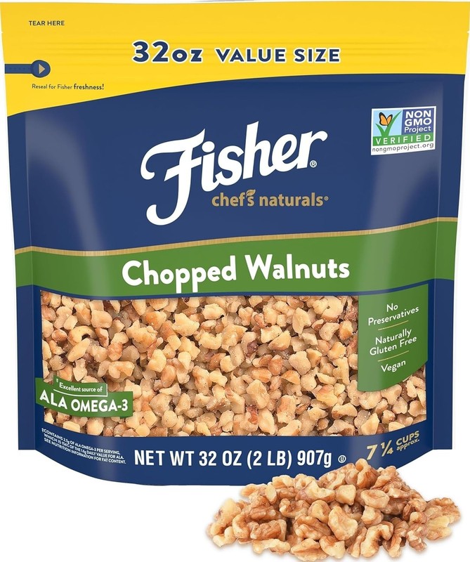2 Lb Resealable Bag of California Chopped Walnuts - Nutritious Baking Helper gallery