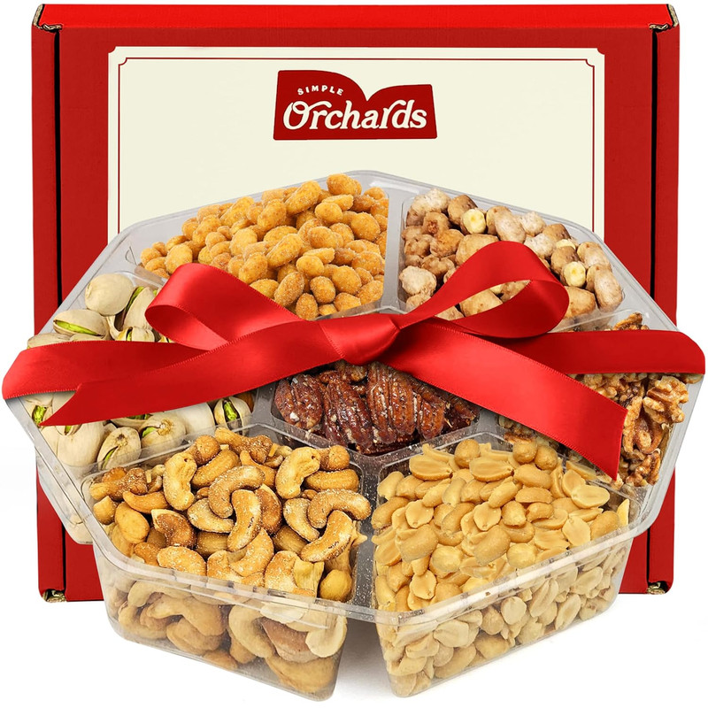 Nuts Gift Basket - 7 Sectional Nuts Platter with a Variety of Freshly Roasted... gallery