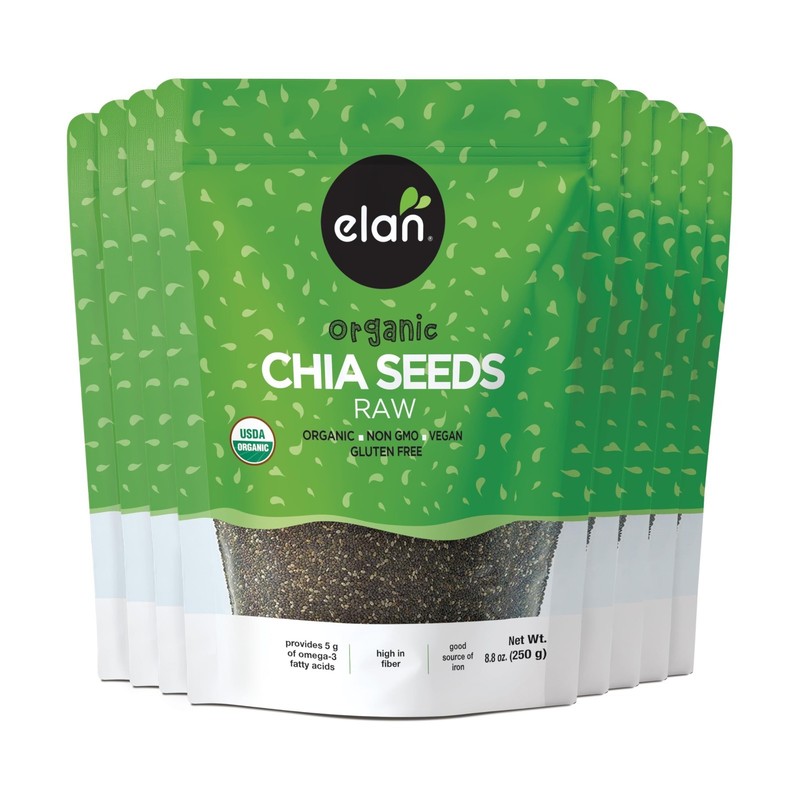 Organic Black Chia Seeds 8.8 oz - Non-GMO, Vegan, Gluten-Free Superfood (Pack of gallery
