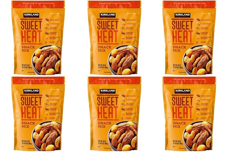 6 Pack Kirkland Signature Sweet Heat Snack Nut Mix 24 oz Each 9 lb Total