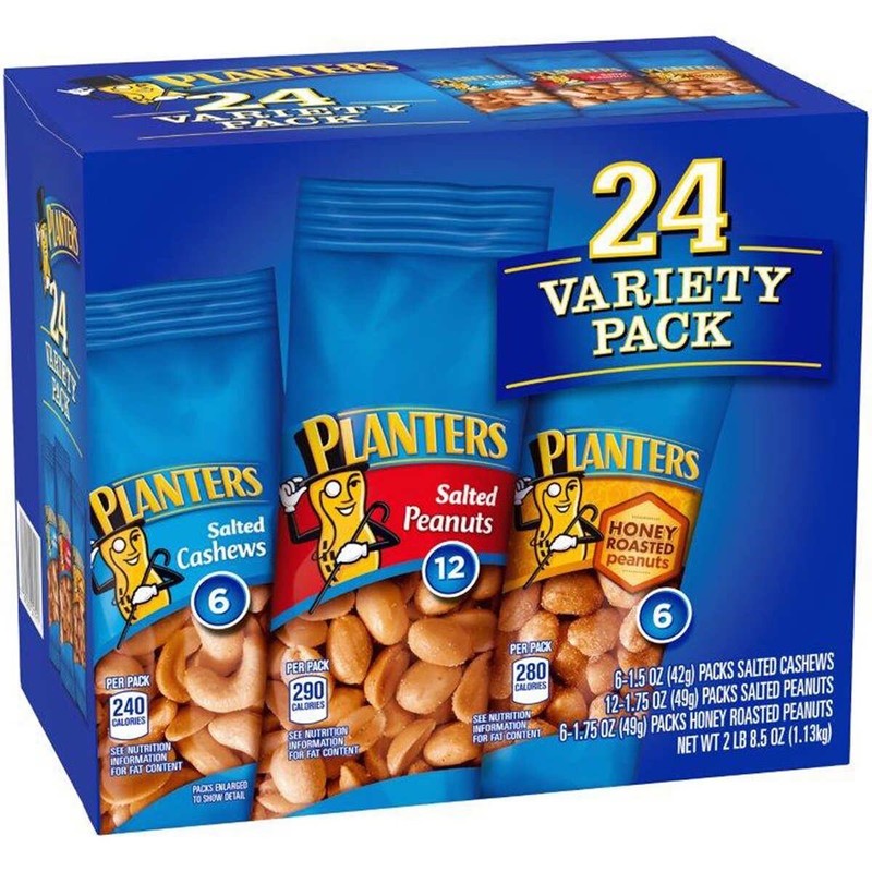 Planter’s Nuts Variety Pack 24 Pieces