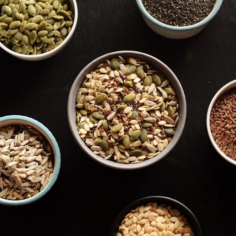 LILA DRY FRUITS 4 Superseed Combo Chia Pumpkin Sunflower & Flax 100gms each 400g gallery