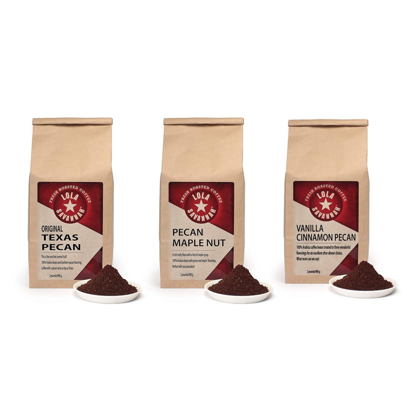Pecan Maple & Vanilla Cinnamon Ground Coffee Bundle, 2Lb