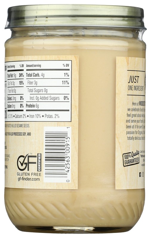 Unsalted Organic Sesame Tahini By Woodstock 16 Oz Seeds Salt 12 Pack gallery