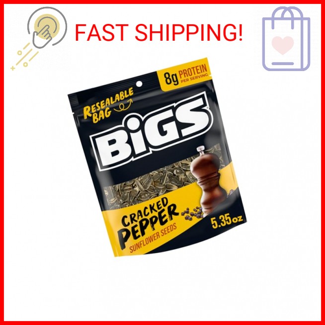 BIGS Sunflower Seeds, Cracked Pepper Flavor, 5.35 oz. gallery
