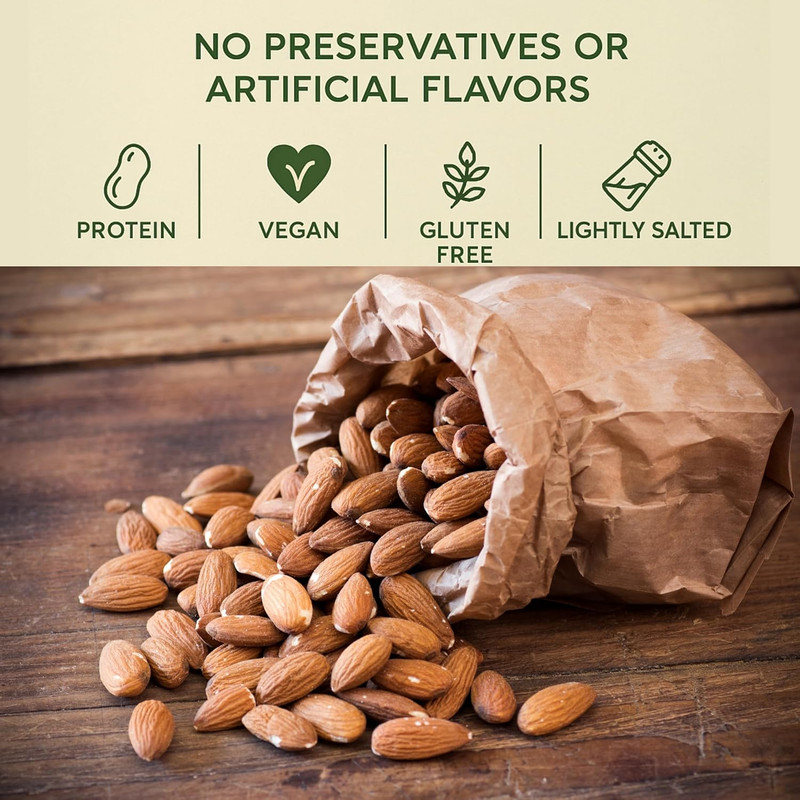 Roasted and Salted Almonds in Resealable Bag 16 Oz gallery