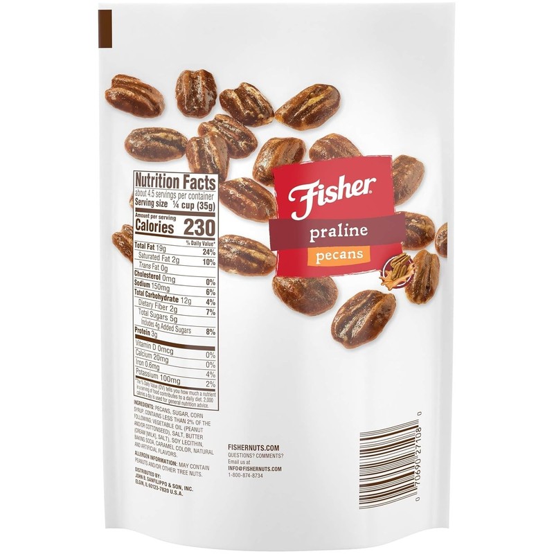 Mammoth Candied Pecans, 5.5 oz, Praline Flavor, Pack of 2 gallery