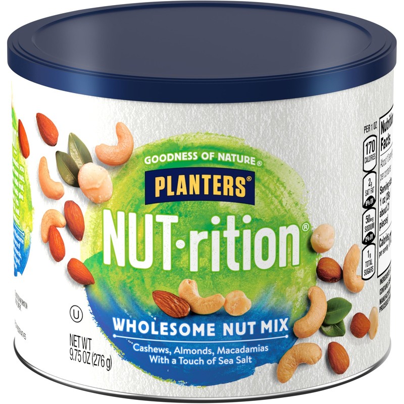 Planters NUTrition Wholesome Nut Mix with Cashews, Almonds & Macadamias 9.75 oz