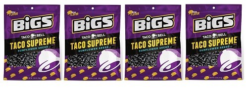 Bigs Taco Bell Taco Supreme Sunflower Seeds 4 Pack