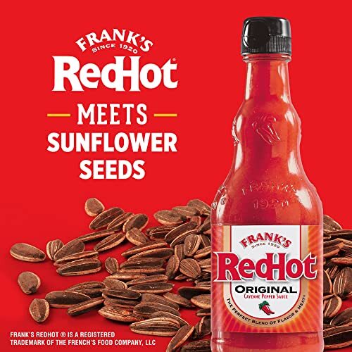 DAVID Frank's RedHot Flavored Salted & Roasted Jumbo Sunflower Seeds, 5.25 oz... gallery