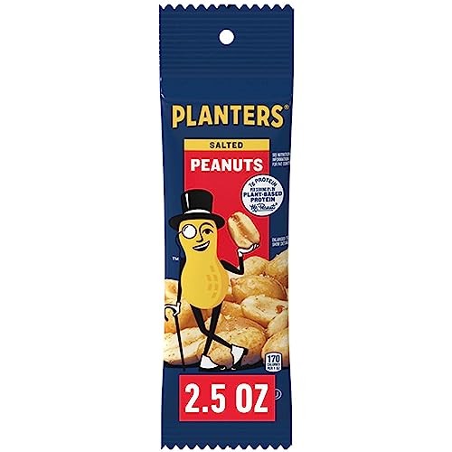 Planters Salted Peanuts 2.5 Oz Pack Of 15 Crunchy Snack High Protein Kosher gallery