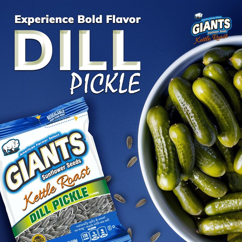 GIANTS Kettle Roast Dill Pickle Sunflower Seeds - Sunflower Seeds Bulk, Big S... gallery