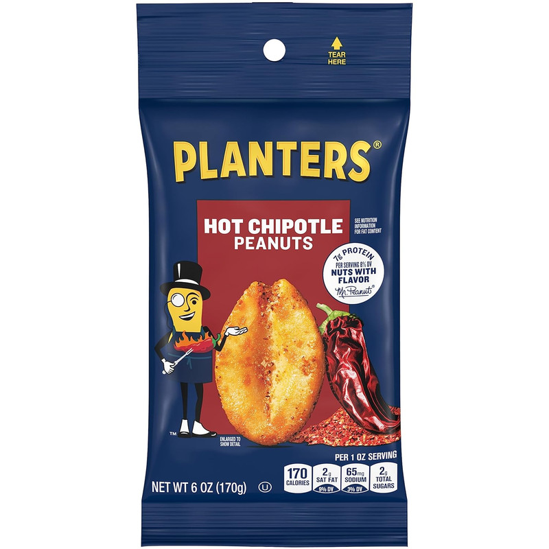Planters Hot Chipotle Peanuts (12 Ct Pack, 6 Oz Packs) gallery